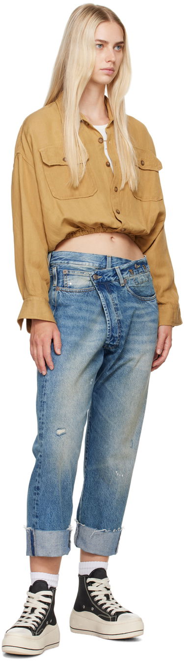 Дънки R13 R13 Crossover Jeans Синьо | R13W2048-735, 3