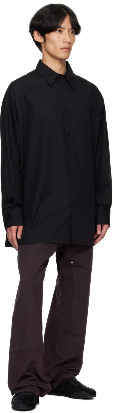 Риза Maison Margiela MM6 Maison Margiela Poplin Shirt Черно | SH0DT0034 M35480, 3