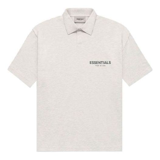 Поло тениска Fear of God Essentials Polo Shirt Сиво | FOG-FW21-594