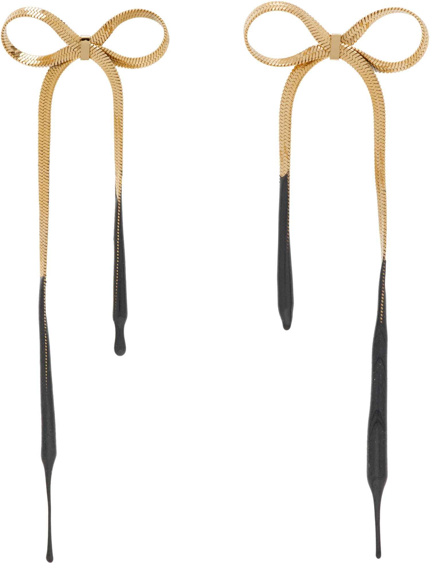 Обеци Ottolinger Ottolinger Laced Bow Earrings Металик | 12590032501, 0