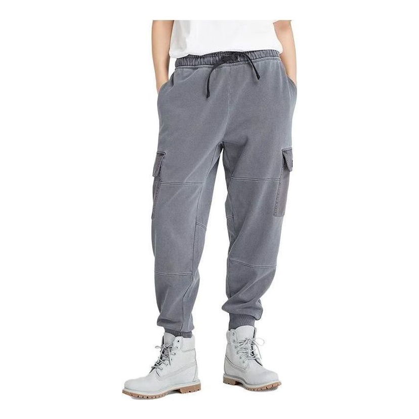 Спортни панталони Timberland Timberland Mixed Media Garment Dye Cargo Joggers Сиво | A6JT5-001