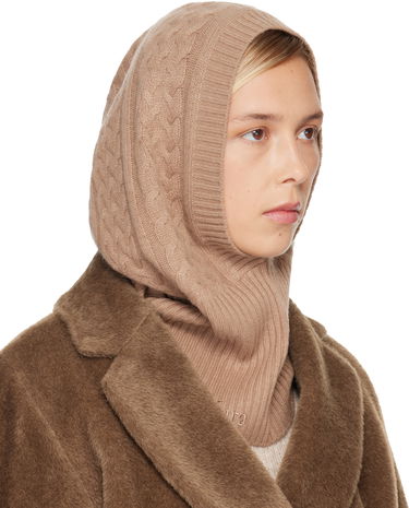 Шапка Max Mara Romana Cable-Knit and Ribbed Balaclava Бежово | 2524576012600, 1