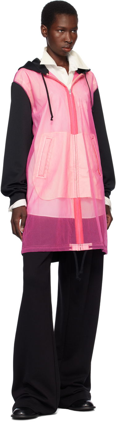 Суитчър Comme des Garçons Homme Plus Thick & Tulle Zip-Up Hoodie Розово | PO-T031-051, 3
