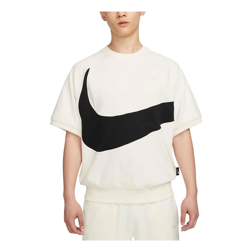 Пуловер Nike Sportswear Swoosh Big Logo T-Shirt Бяло | FB7872-113