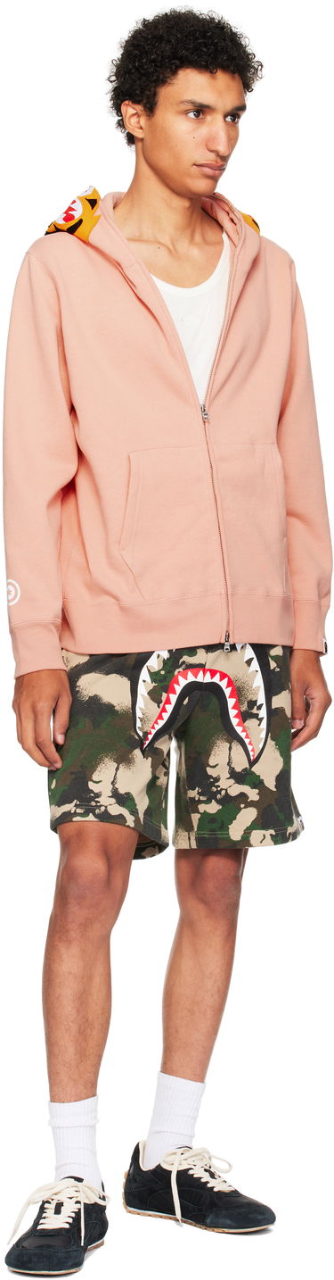 Къси панталони BAPE Map Camo Regular Fit Shark Sweat Shorts Зелено | 001SPL301001M, 3