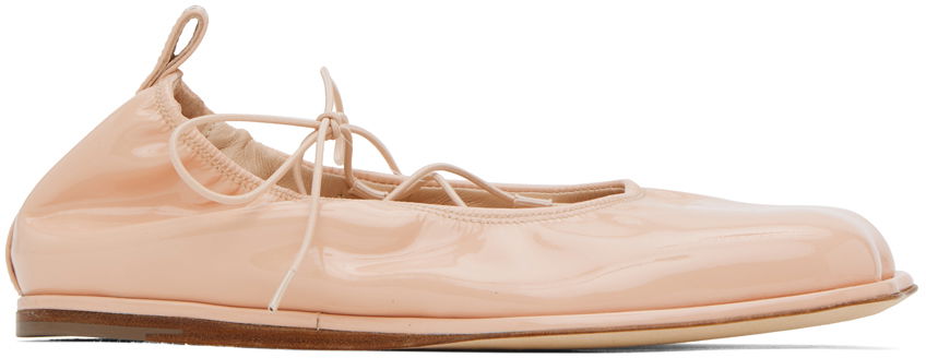 Облекло Simone Rocha Simone Rocha Heart Toe Ballerina Flats Розово | RMP15 0782, 0
