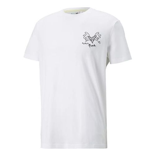 Тениска Puma Britto Graphic T-Shirt Бяло | 532234-02