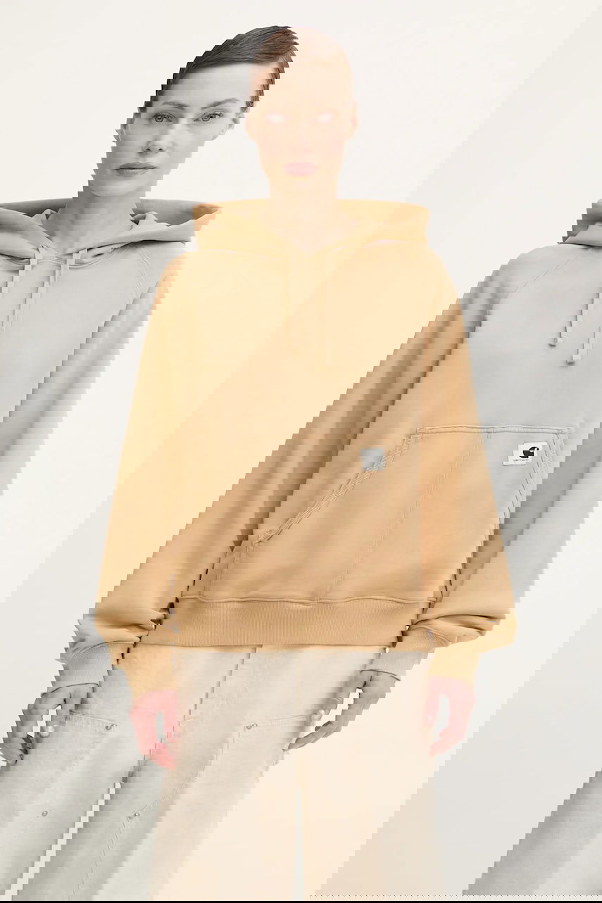 Суитчър Carhartt WIP Plain Hooded Hudson Hoodie Бежово | I035137.07E5F, 0