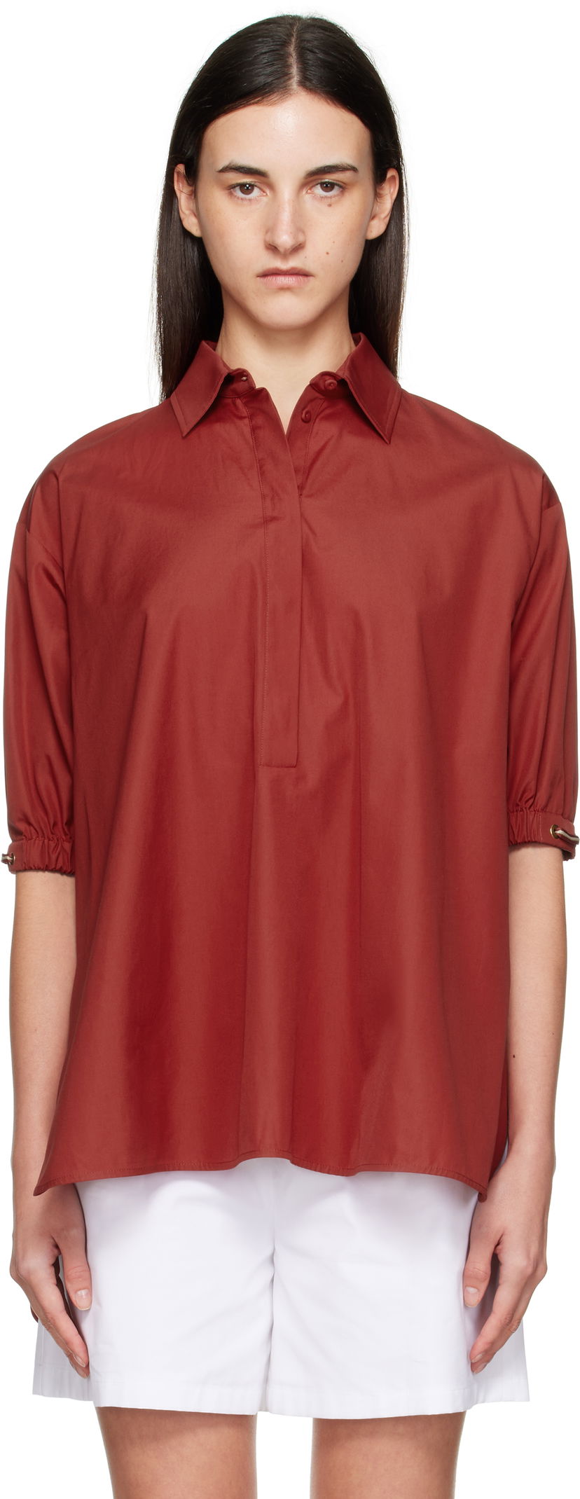 Риза Max Mara Max Mara Teano Shirt Червено | 2511191052600