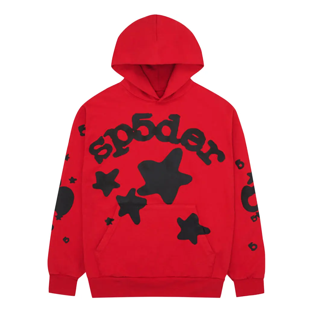 Суитчър Sp5der Beluga Hoodie Червено | SP5-BEL-HDRED, 0