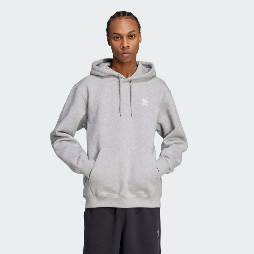 Суитчър adidas Performance Essentials Loose Fit Trefoil Logo Hoodie Сиво | JV6057