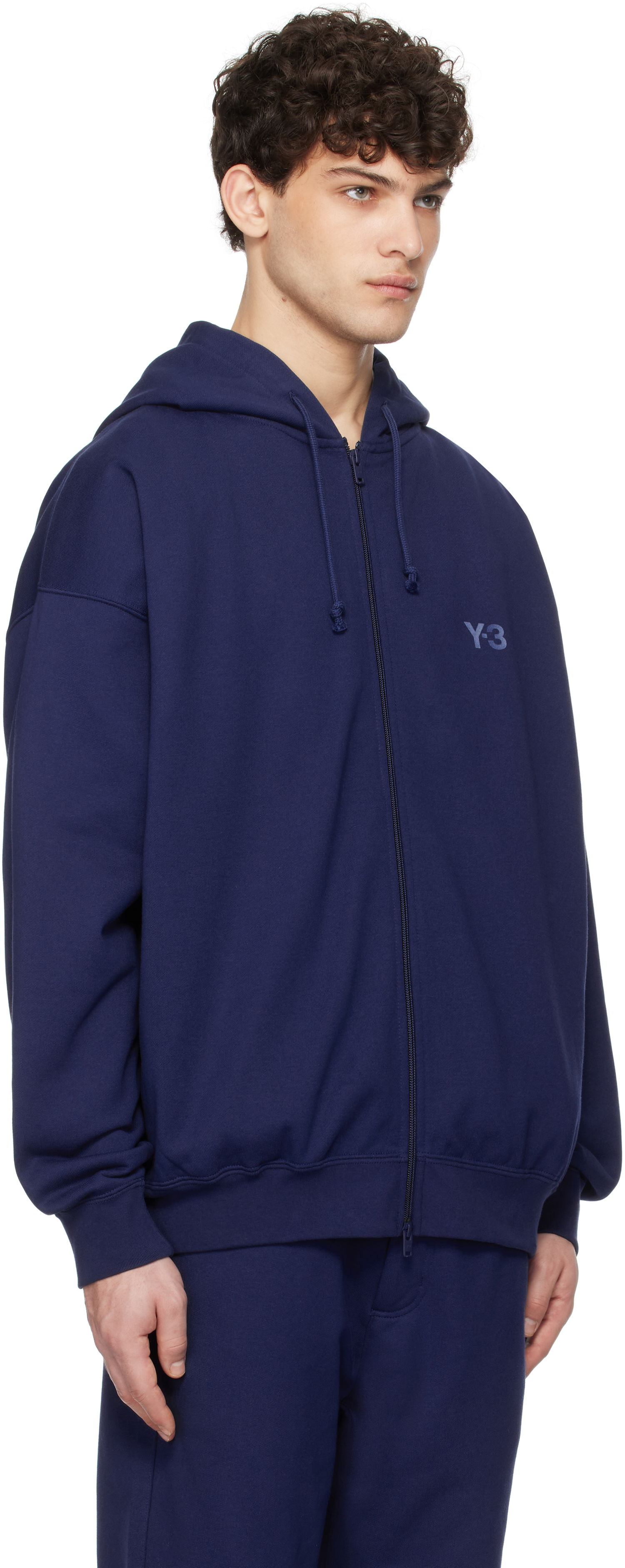 Суитчър Y-3 Y-3 French Terry Zip Hoodie Тъмно синьо | JM7839, 1