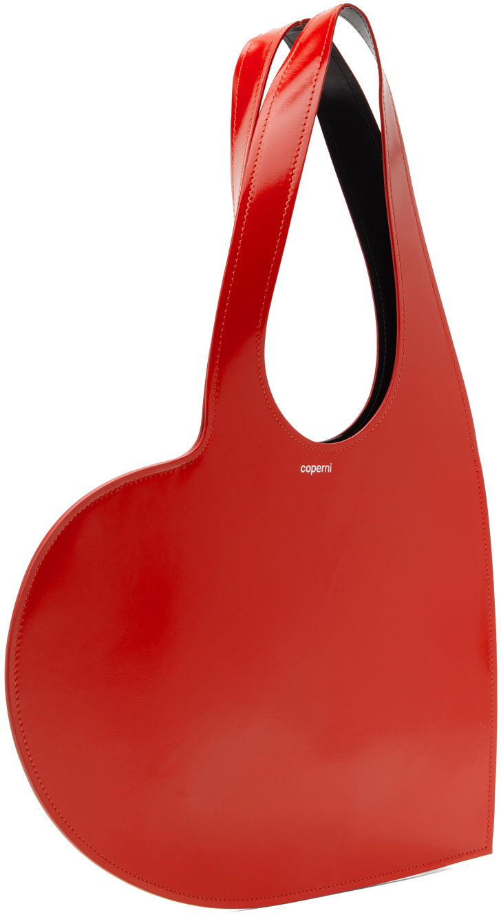 Голяма пазарска чанта Coperni Coperni Mini Heart Tote Bag Червено | COPBA14BISF6002, 1