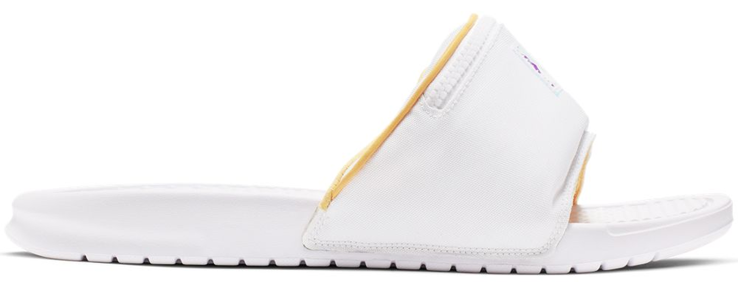 Кецове и обувки Nike Benassi JDI Fanny Pack "White Topaz Gold" Бяло | CJ0604-100, 0