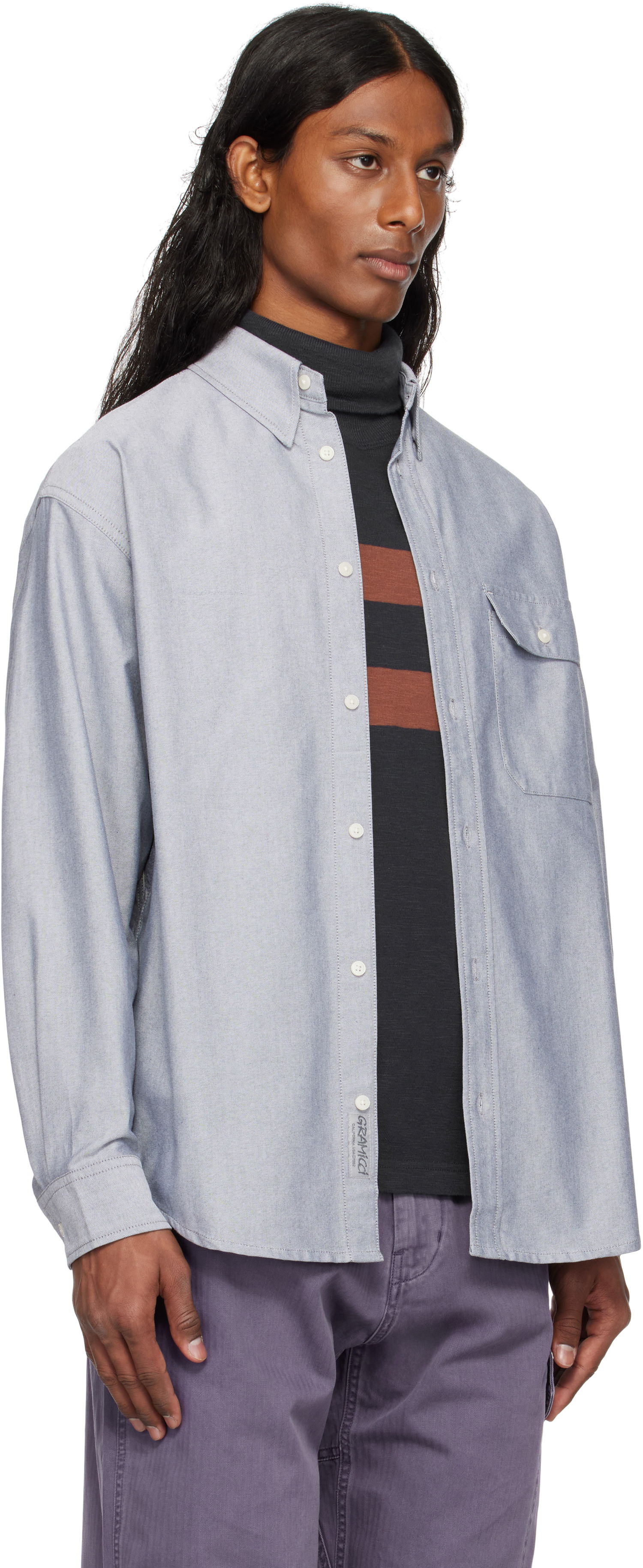 Риза GRAMICCI Gramicci Oxford Stance Shirt Синьо | G5SM-J016, 1