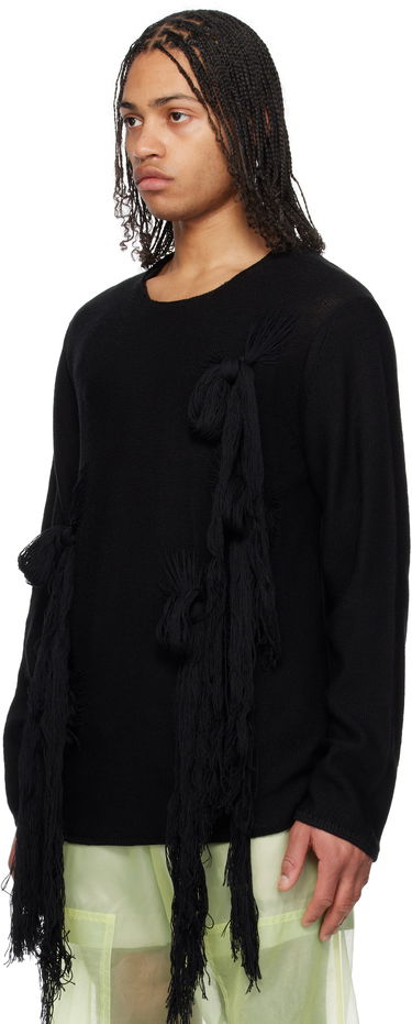 Пуловер Comme des Garçons CDG Homme Plus Worsted Wool Knotted Tassel Sweater Черно | PO-N002-051, 3