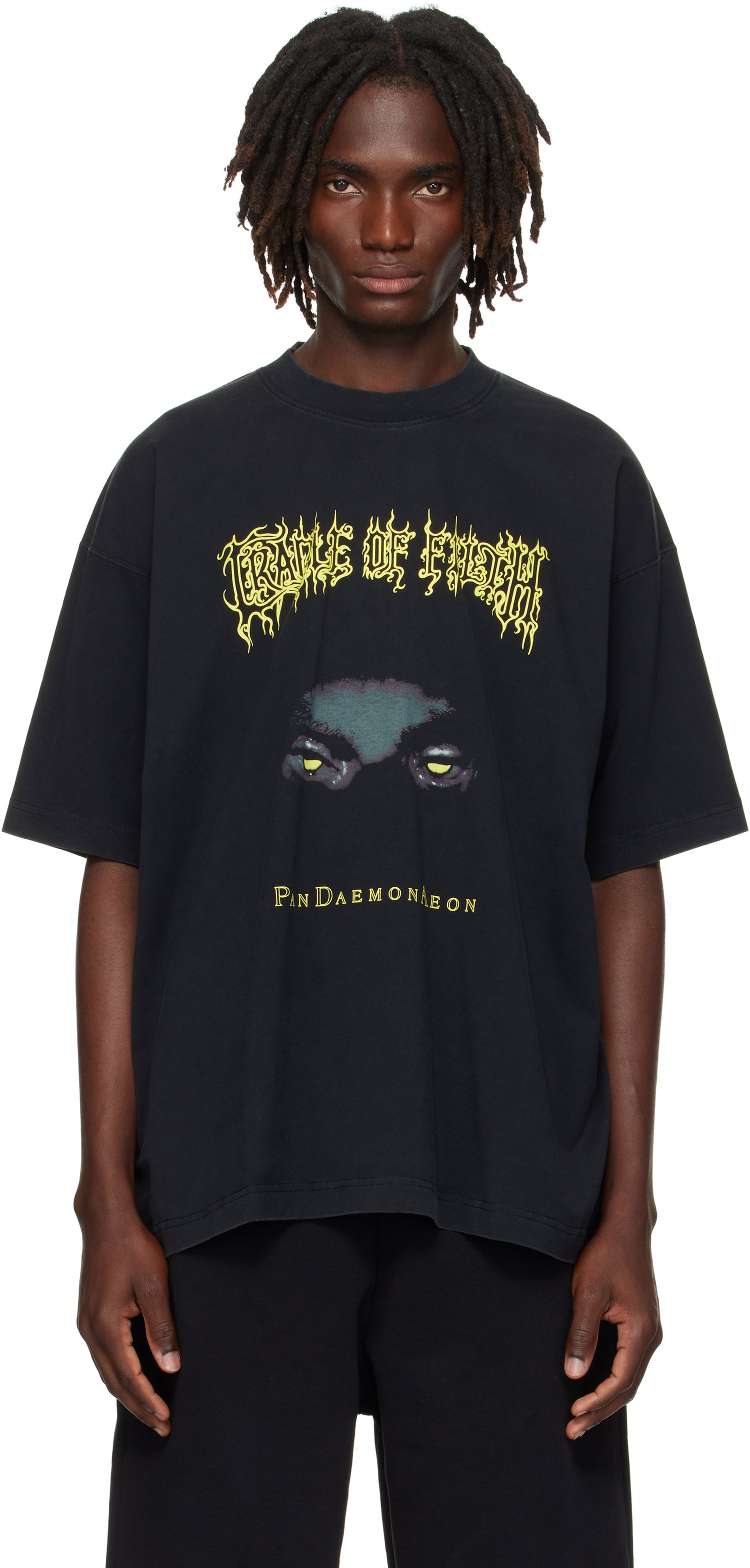 Тениска VETEMENTS Vetements Cradle of Filth Pandaemonaeon Oversized T-Shirt Черно | UCF76TR550B, 0