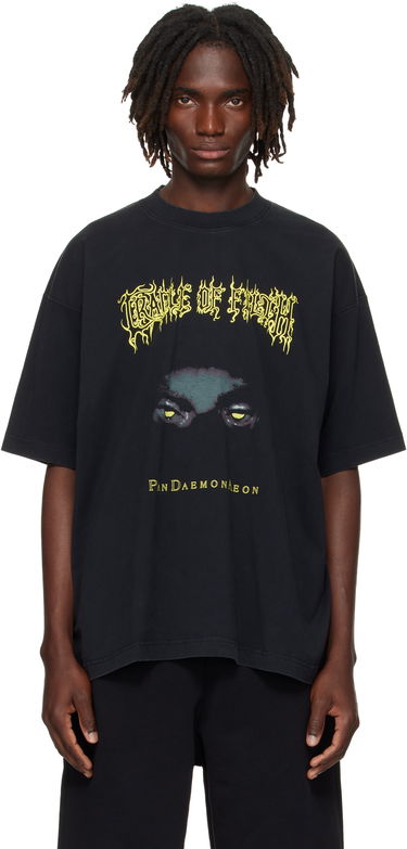 Тениска VETEMENTS Vetements Cradle of Filth Pandaemonaeon Oversized T-Shirt Черно | UCF76TR550B, 0