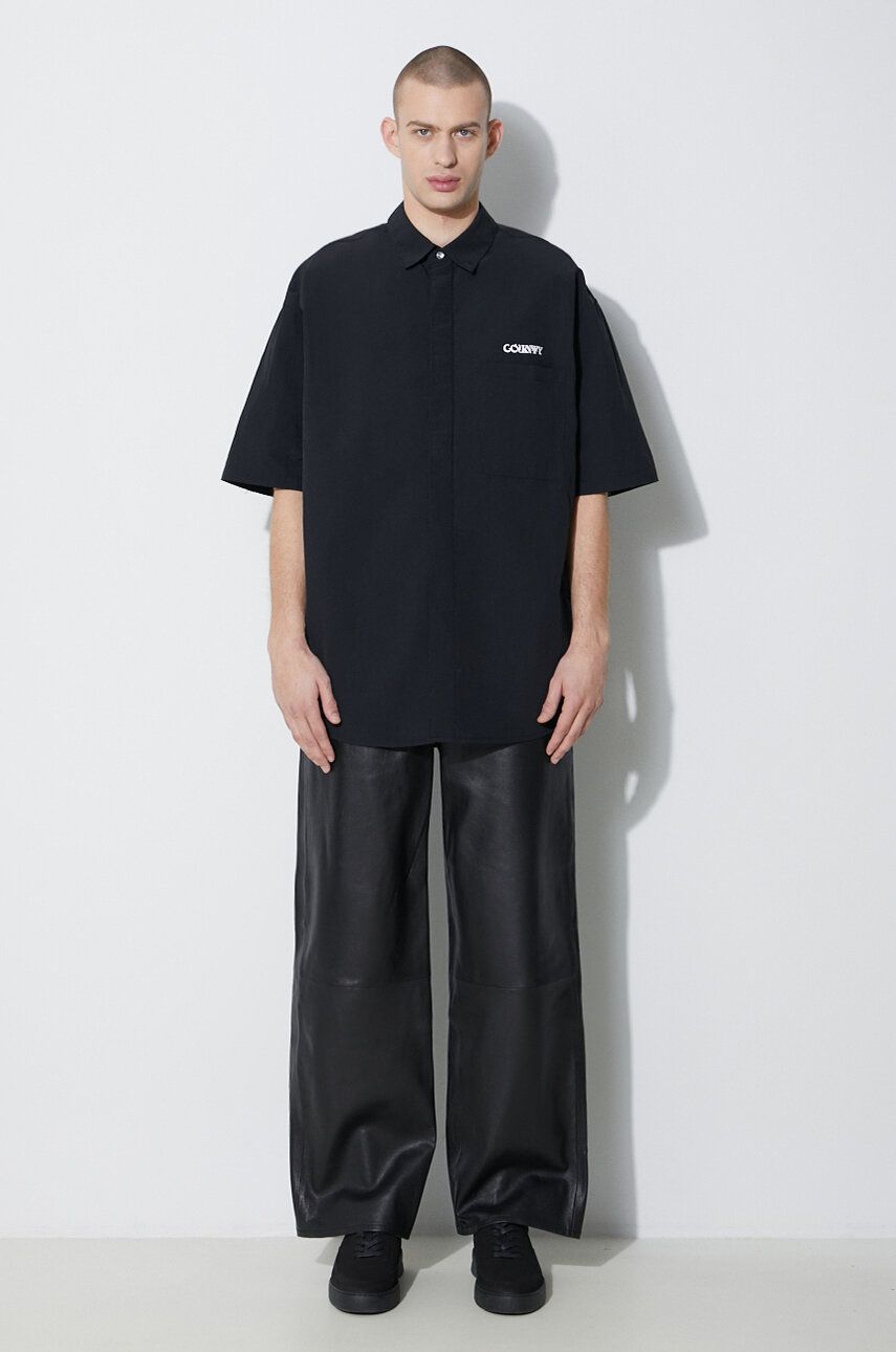 Риза Marcelo Burlon Nylon Over Shirt Relaxed Черно | CMGG005S24FAB0011001, 1