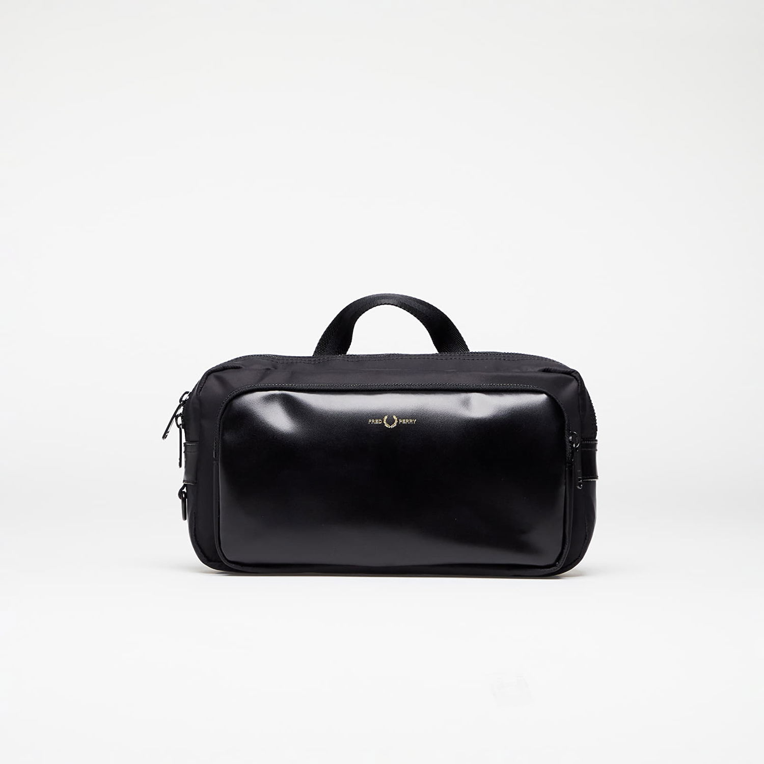 Чанта за кръста Fred Perry Nylon Twill Leather Xbody Bag Черно | L7280 774, 0