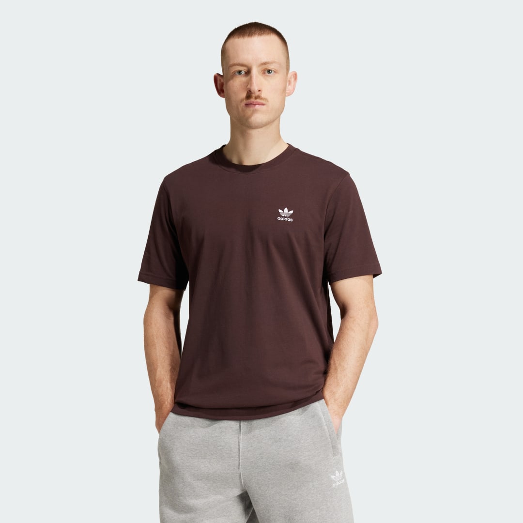 Тениска adidas Performance Trefoil Essentials Бургунди | IZ2100, 0