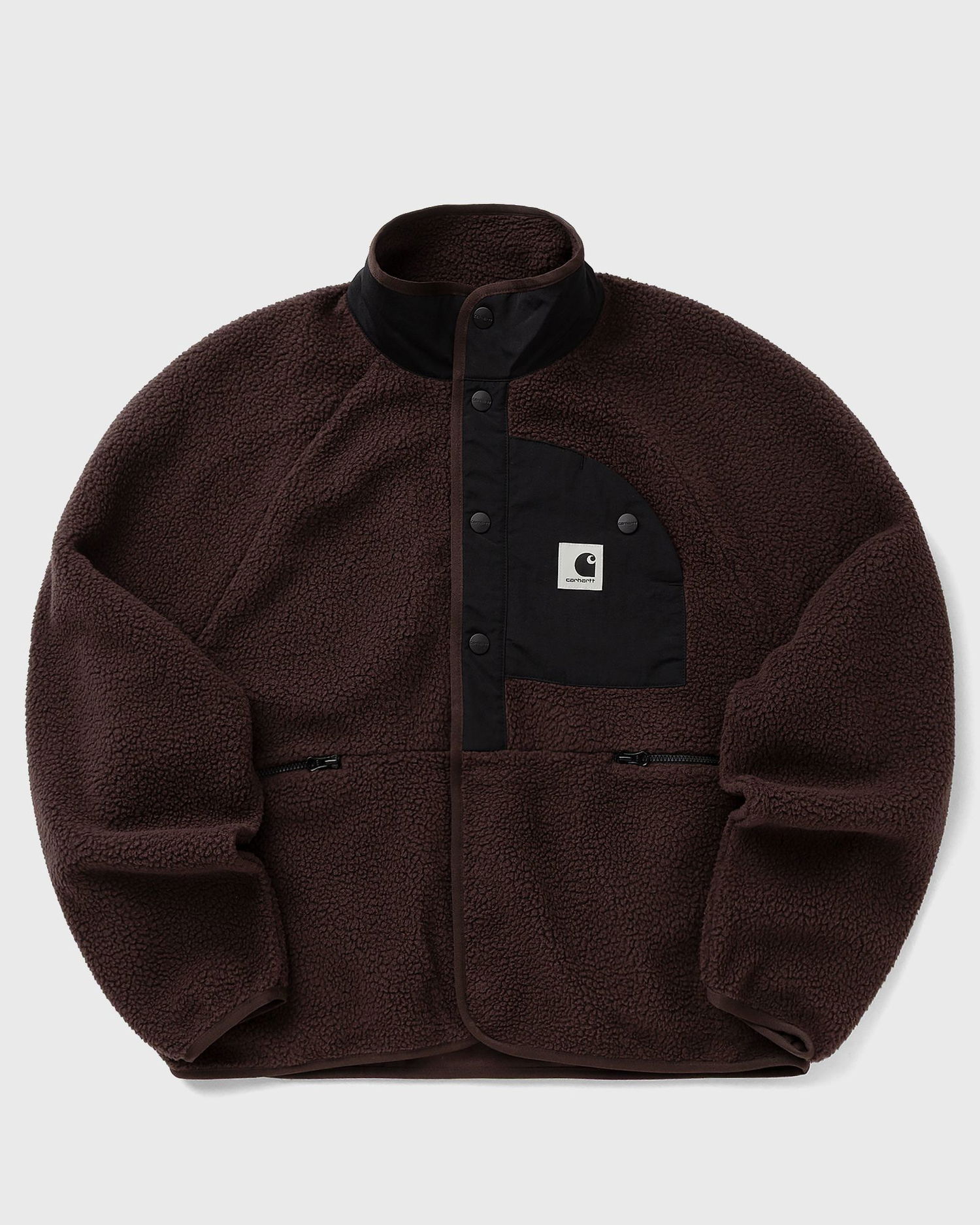 Яке Carhartt WIP Flynn Snap-Button Fleece Jacket Кафяво | I035460-3AN.XX, 1