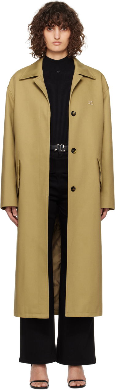 Тренчкот Courrèges Courrèges Cocoon Coat Зелено | 125CMA196PL0179, 0