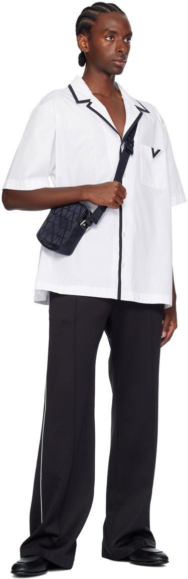 Чанта през рамо Valentino Valentino Garavani Small Iconographe Nylon Messenger Bag Тъмно синьо | 5Y2B0C30CSH, 3