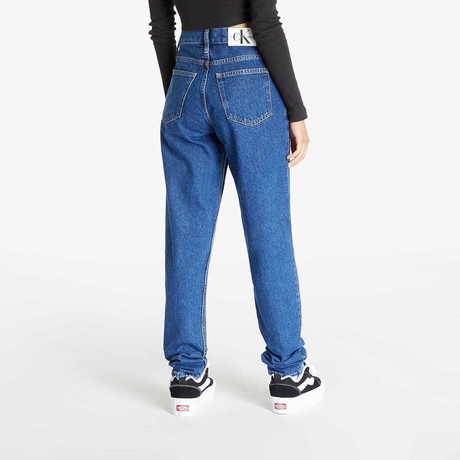 Дънки CALVIN KLEIN Mom Jean Тъмно синьо | J20J222199 1A4, 1