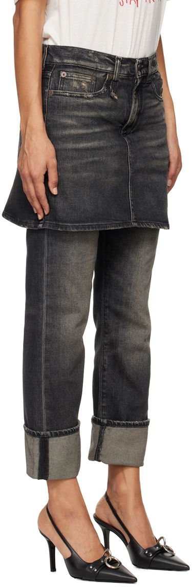 Пола R13 R13 Romeo Double Classic Jeans Сиво | R13WD124 D152D, 1