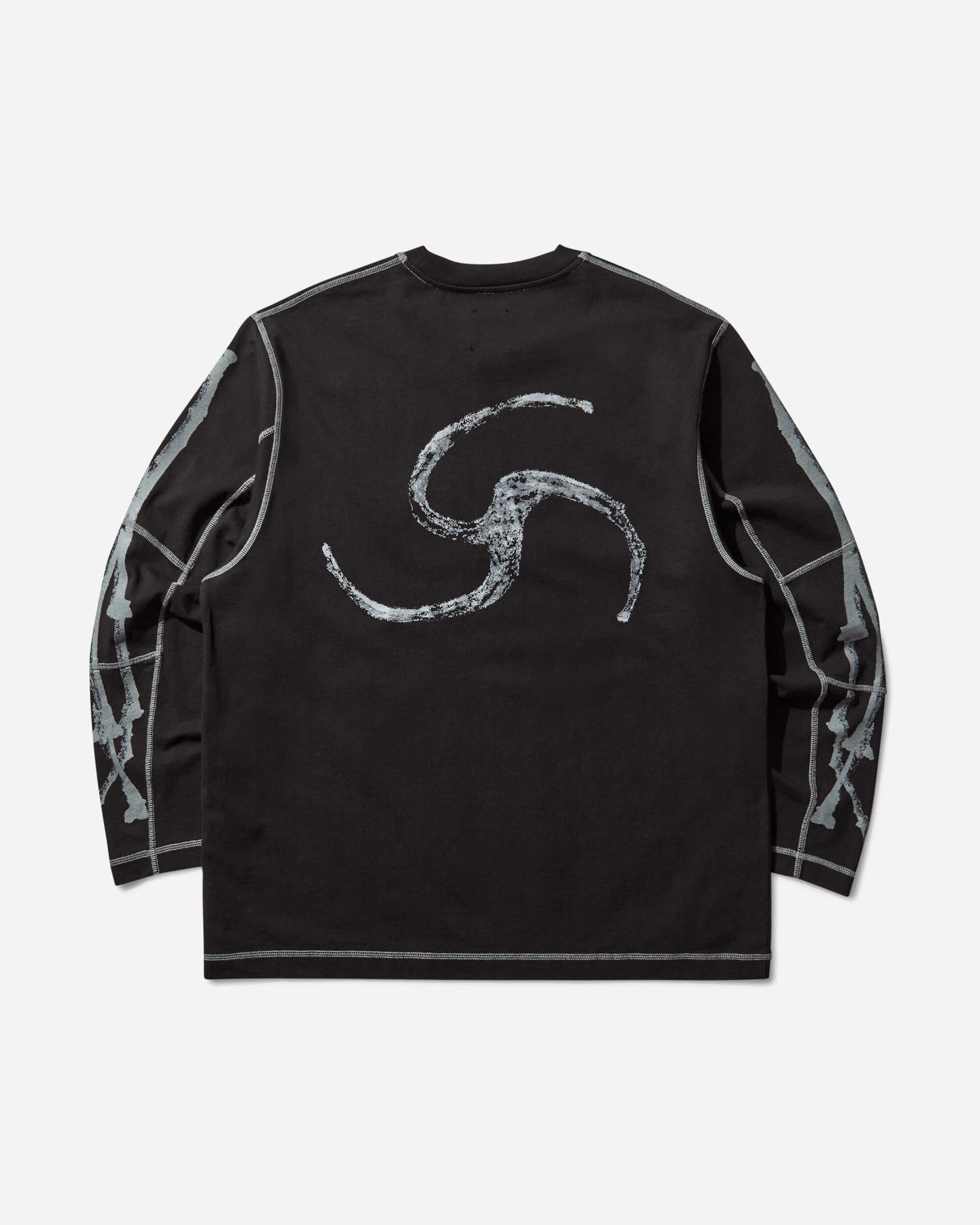 Тениска ROA Sticks Stitch Organic Longsleeve T-Shirt Черно | RBMW0509JY51 BLK0001, 0