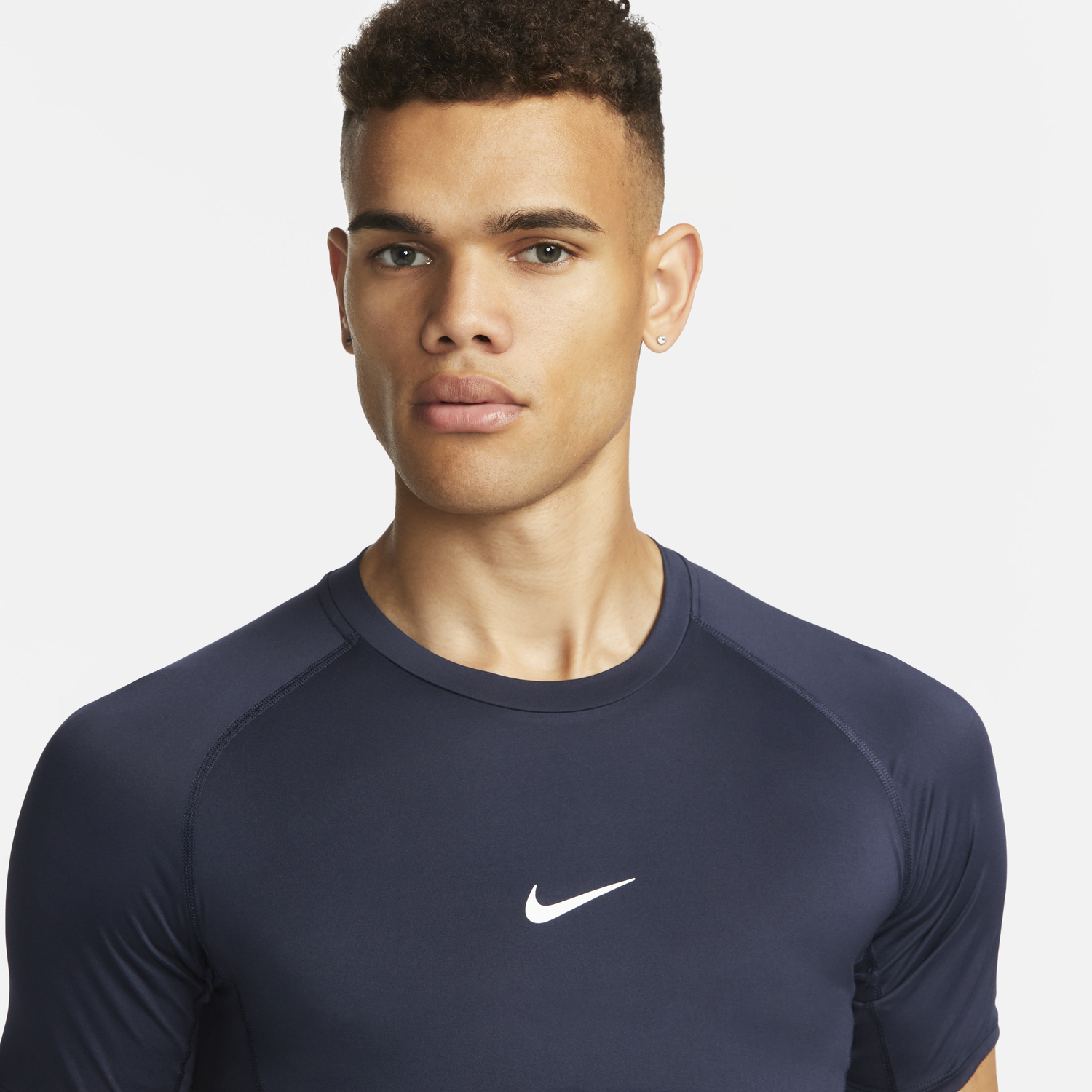 Тениска Nike Pro Dri-FIT Tight Fitness Tee Тъмно синьо | FB7932-451, 1