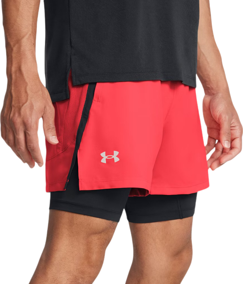 Къси панталони Under Armour Shorts UA LAUNCH 5 2-IN-1 Червено | 1382640-713