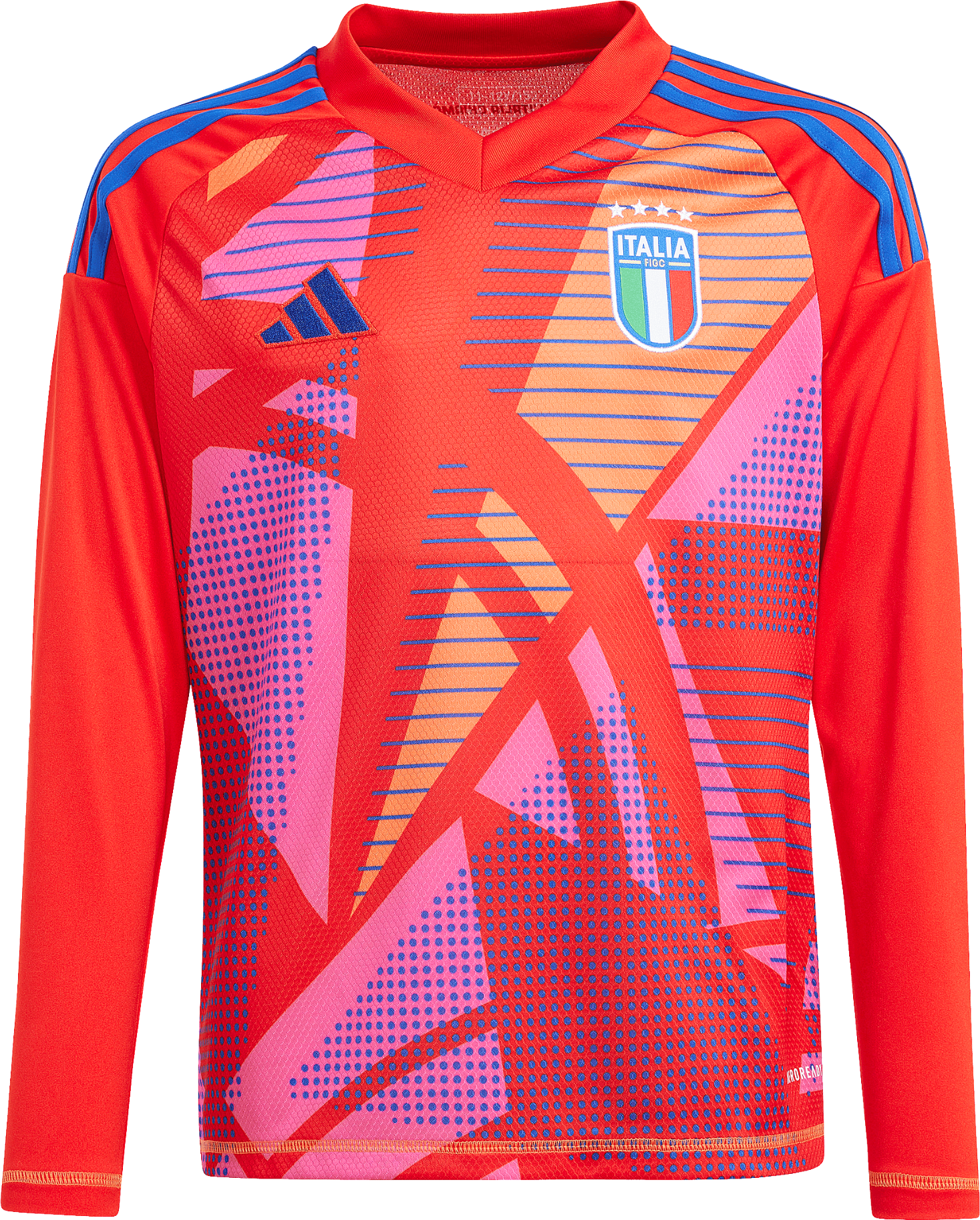 Фланелка adidas Originals Italy Goalkeeper Long-Sleeve Jersey 2024 Червено | iq0481, 0