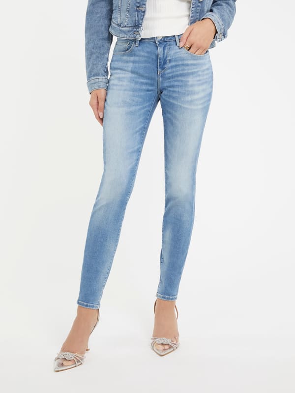 Дънки GUESS Skinny Fit Denim Синьо | W2YA99D4Q01, 0