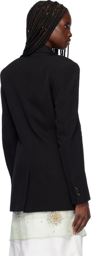 Палта Wales Bonner Wales Bonner Rise Tuxedo Double-Breasted Blazer Черно | MS25JA05-WV03-999, 2