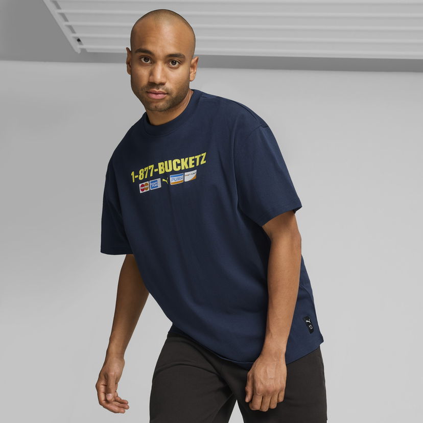 Тениска Puma Step Up Your Game Basketball T-Shirt Тъмно синьо | 627154_01