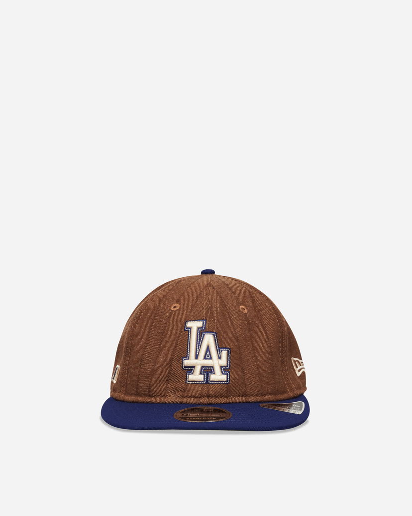 Шапка с козирка New Era LA Dodgers Three Looms x MLB Wool Pinstripe 9FIFTY Cap Кафяво | IY70 201