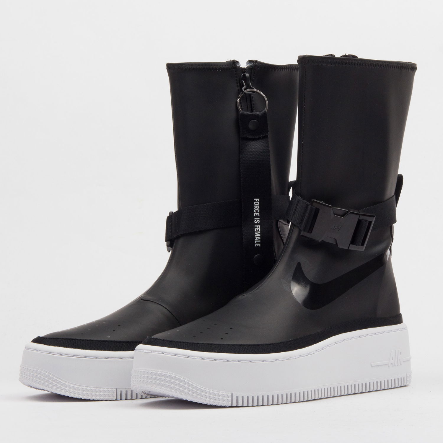Кецове и обувки Nike E Air Force 1 Sage Hi Черно | AQ2771-001, 1