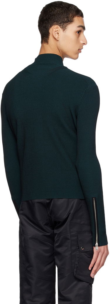 Пуловер Dion Lee Angled Rib Zip-Up Sweater Тъмно синьо | C7153R23, 2
