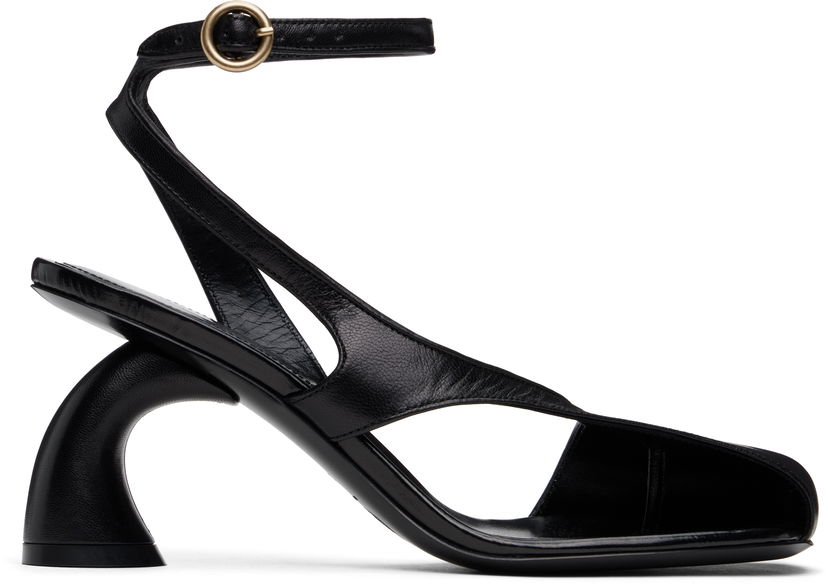 Аксесоари Dries Van Noten Dries Van Noten Asymmetric Heeled Sandals Черно | WS251-1304-150