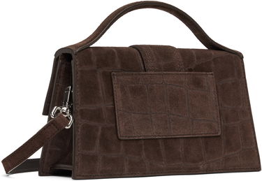 Дамска чанта Jacquemus Jacquemus 'The Large Bambino' Suede Shoulder Bag Кафяво | 25E213BA007-3243, 2
