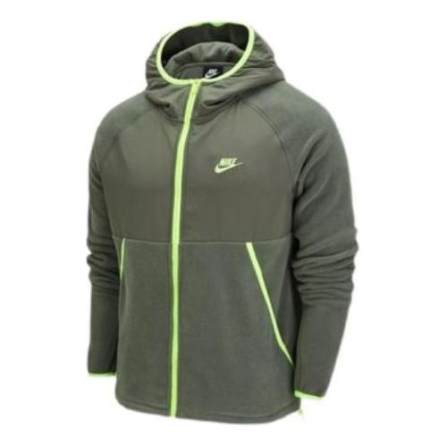 Суитчър Nike Sportswear Fleece Lined Hooded Jacket Зелено | DM1220-380, 0