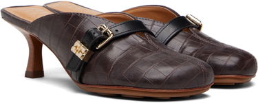 Кецове и обувки GANNI Sue Mule Heels Кафяво | S3217, 3