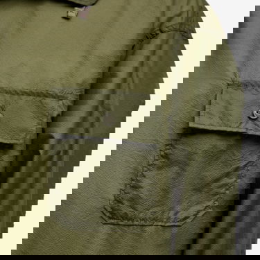 Ветровка Engineered Garments Engineered Garments Cagoule Shirt, Size Large Зелено | QT034-KD001, 5