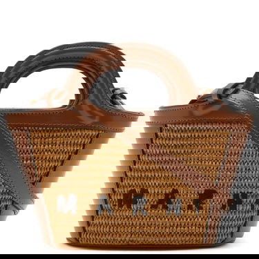 Дамска чанта Marni Micro Tropicalia Logo Bag "Raw Sienna" Кафяво | BMMP0067Q0-00M50, 0