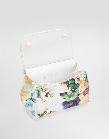 Дамска чанта Dolce & Gabbana Dolce & Gabbana Sicily Printed Calfskin Handbag Многоцветен | EB0003AB163HA5PC, 3