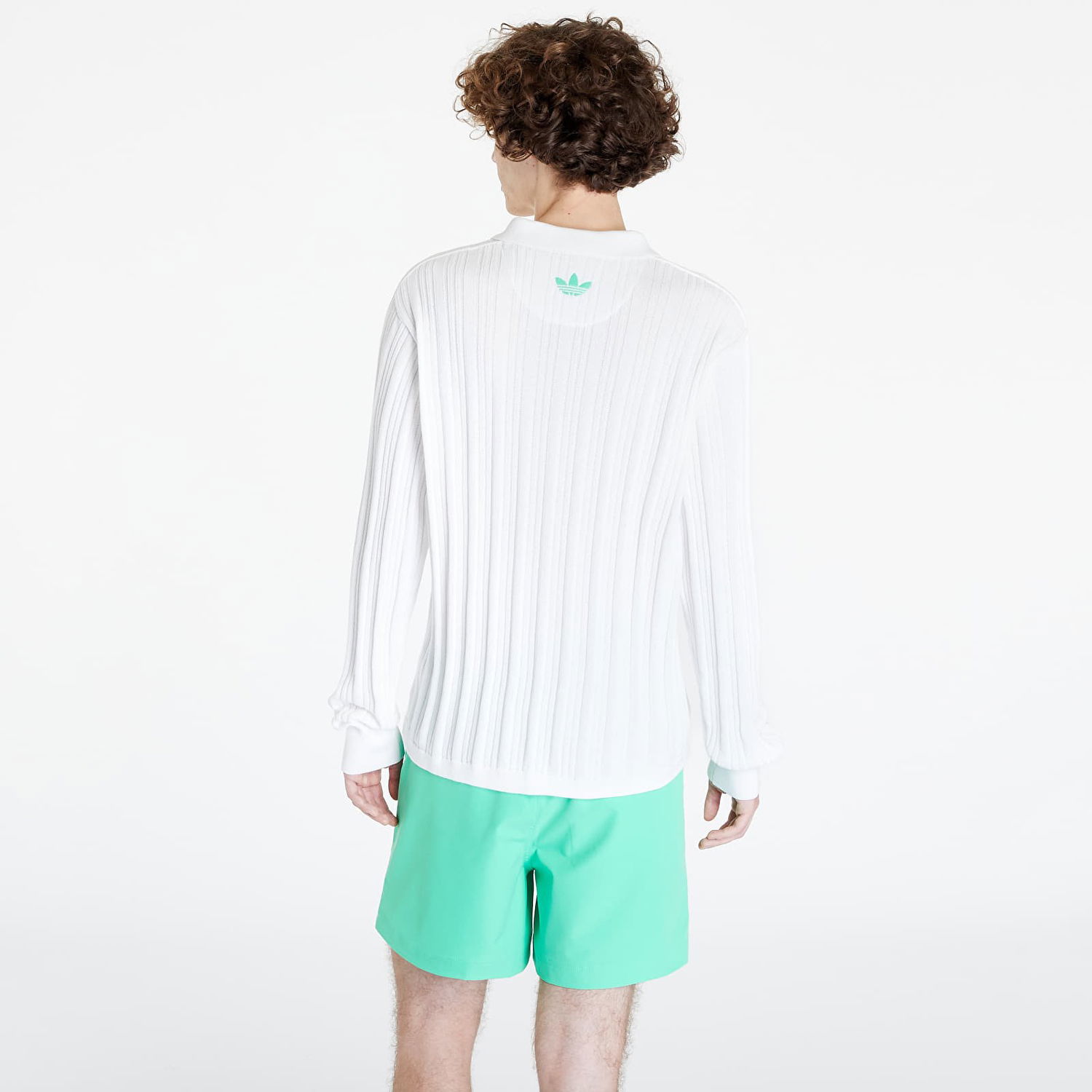 Фланелка adidas Originals Humanrace x Knit Long Sleeve Jersey "Cloud White" Бяло | HZ8138, 1