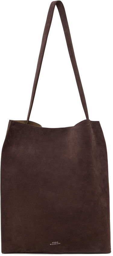 Голяма пазарска чанта Studio Nicholson Studio Nicholson Doublet Type 2 Suede Tote Bag Кафяво | DOUBLET TYPE 2 SN - 755, 0