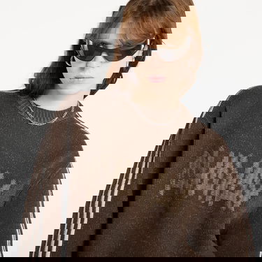 Пуловер adidas Originals AVAVAV Crew Neck Striped Knit Sweater Кафяво | JZ0620, 3